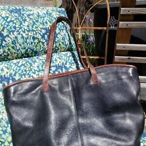 Valerie Stevens Large Womens Leather Totebag